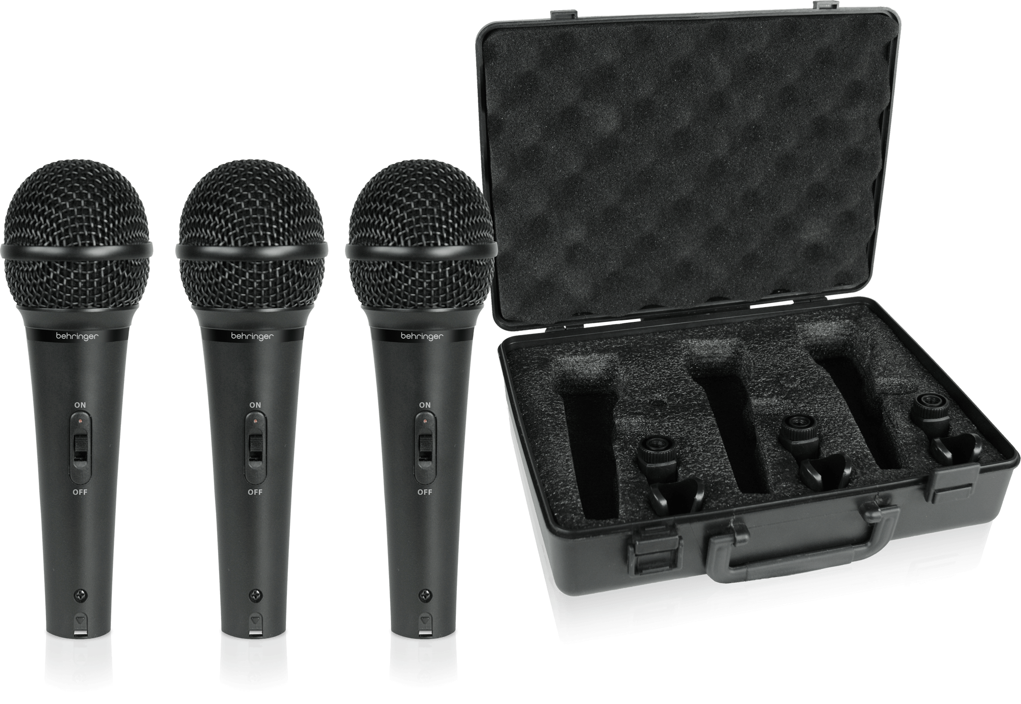 Behringer XM1800S Zestaw 3 mikrofonów dynamicznych