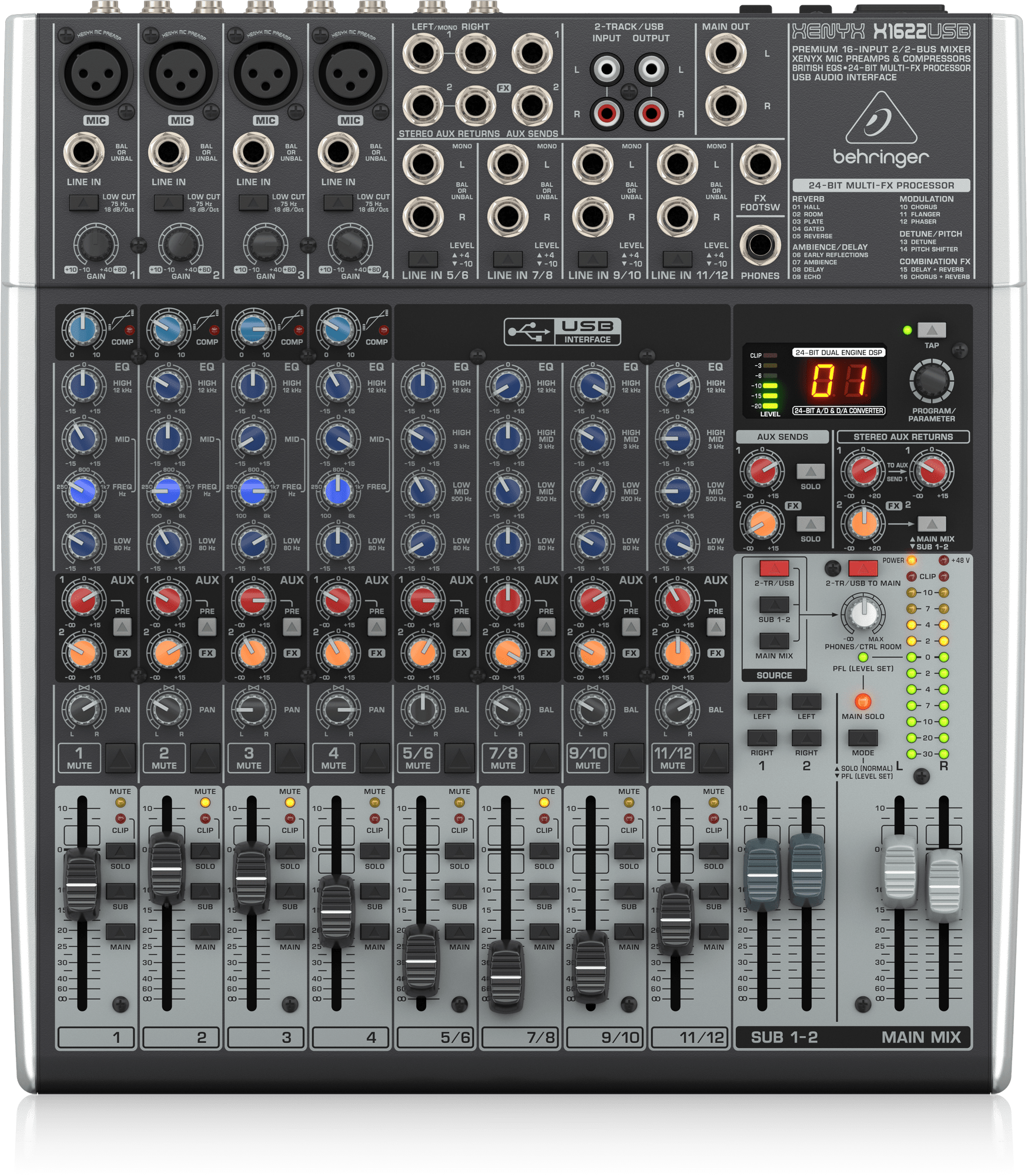 Behringer XENYX X1622USB Mikser audio
