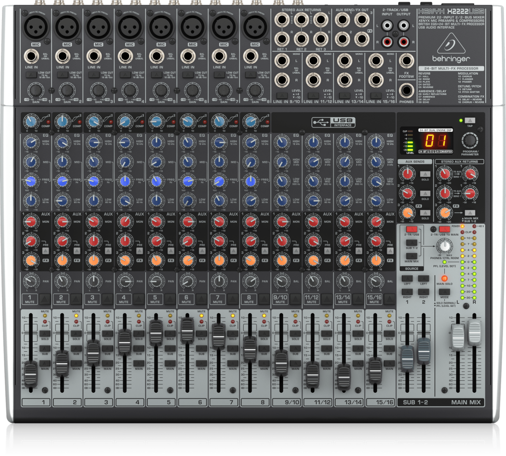 Behringer XENYX X2222USB Mikser audio
