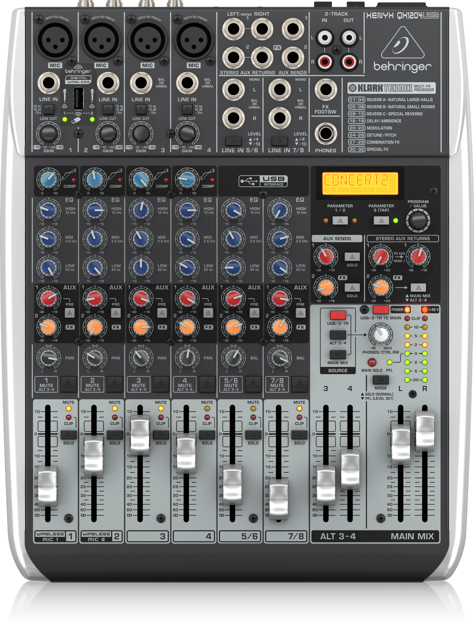 Behringer XENYX QX1204USB Mikser audio