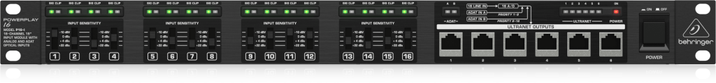 Behringer P16-I 16-kanałowy interfejs z wejściami ADAT