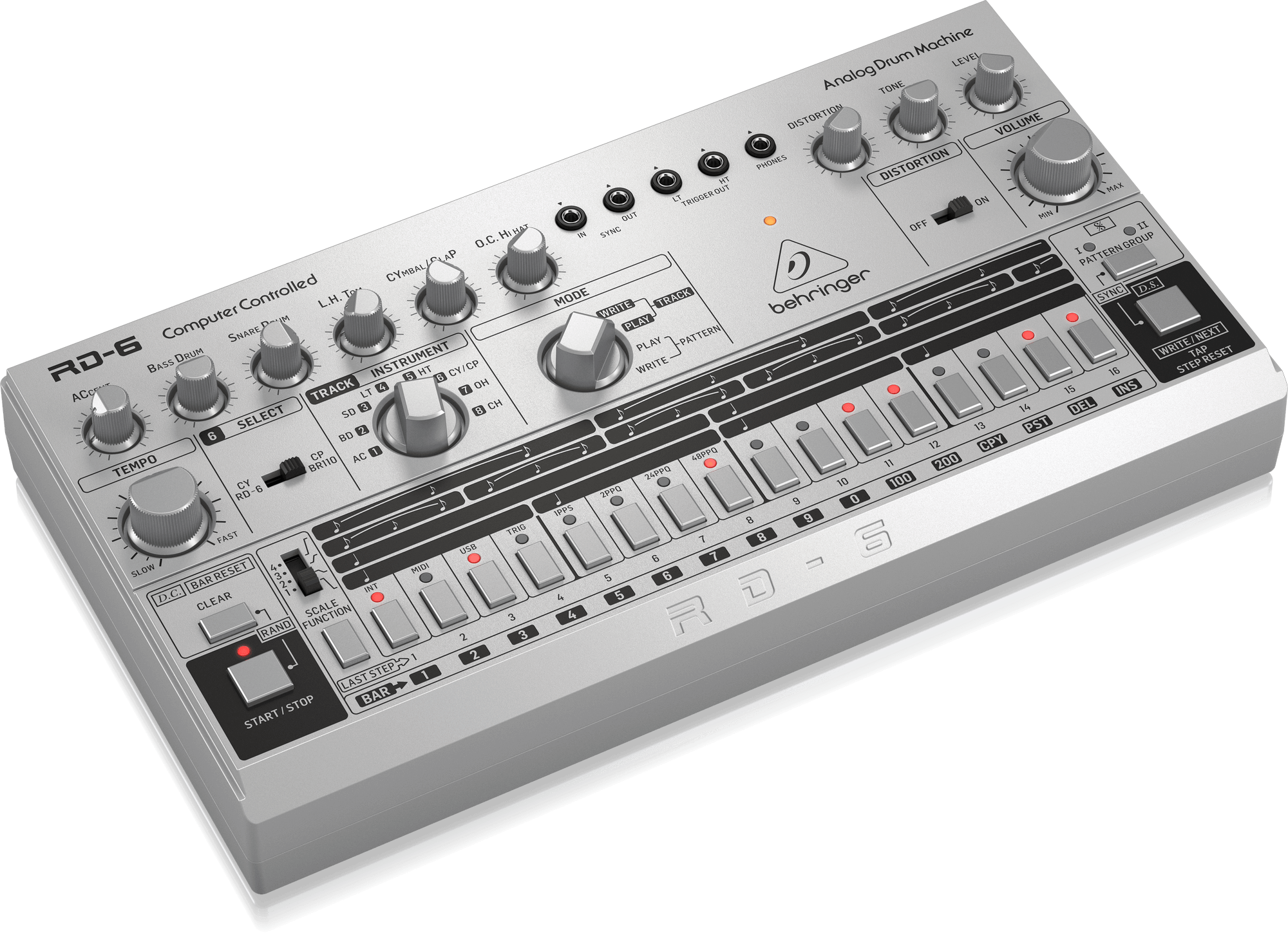 Behringer RD-6-SR Maszyna perkusyjna - srebrny