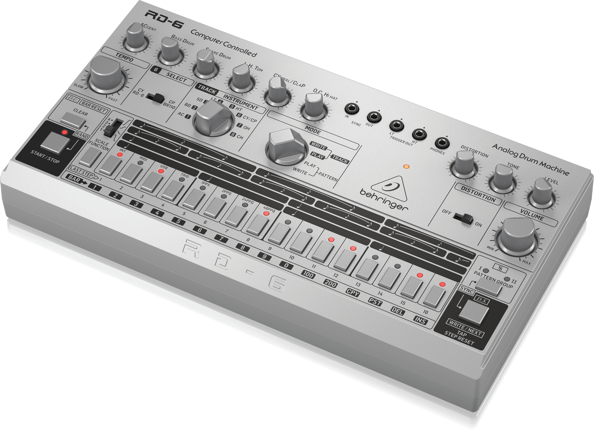 Behringer RD-6-SR Maszyna perkusyjna - srebrny