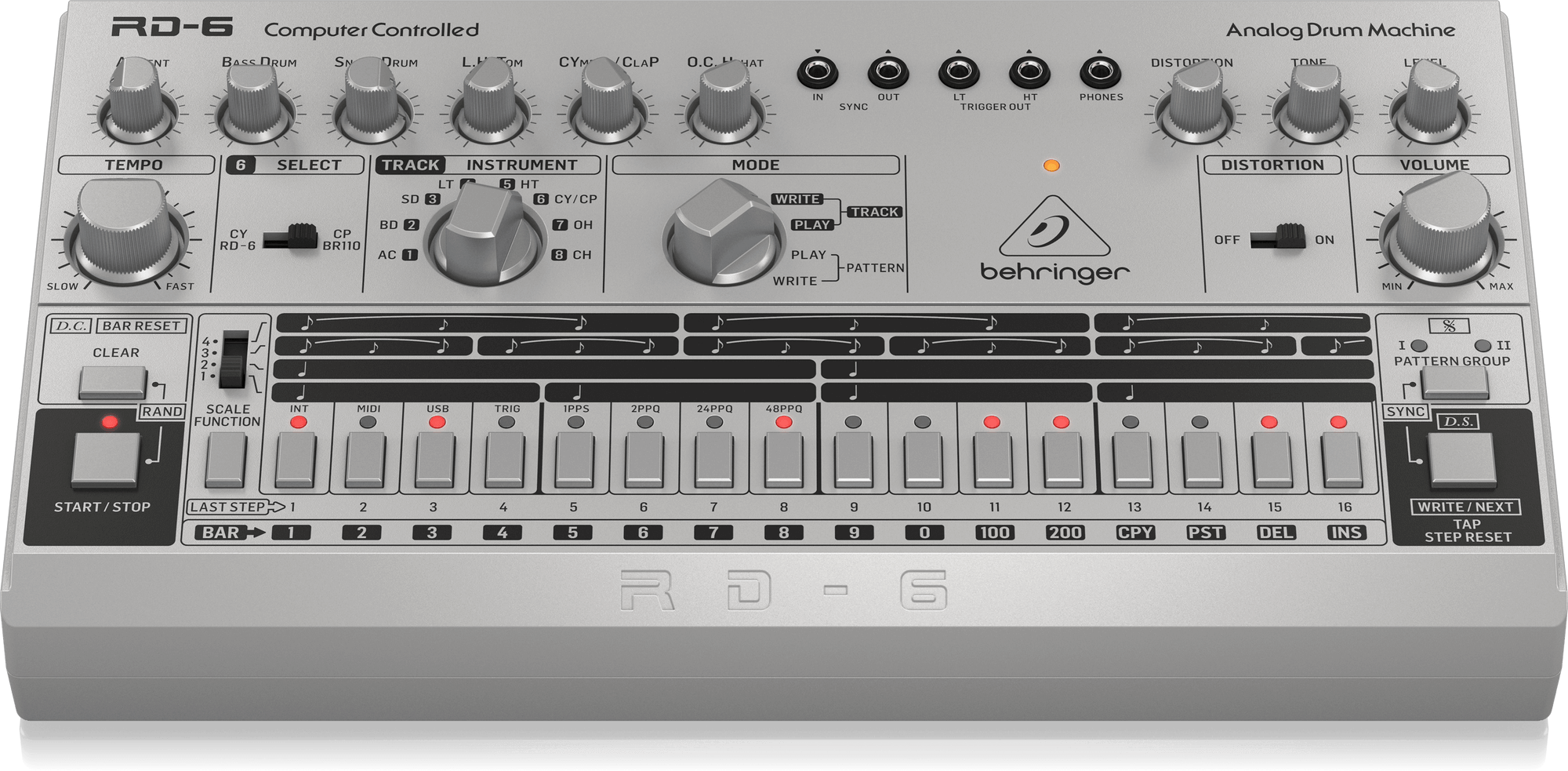 Behringer RD-6-SR Maszyna perkusyjna - srebrny