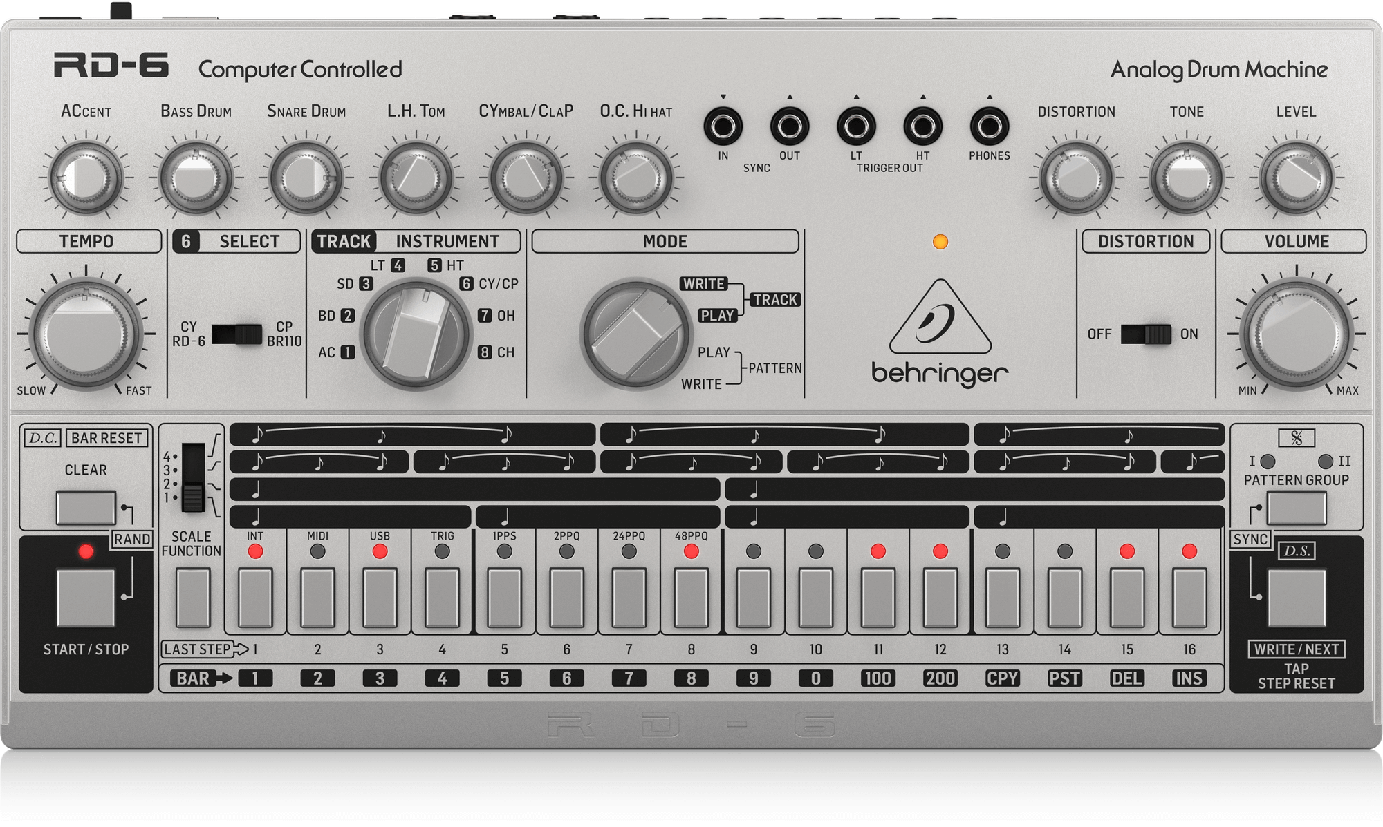Behringer RD-6-SR Maszyna perkusyjna - srebrny