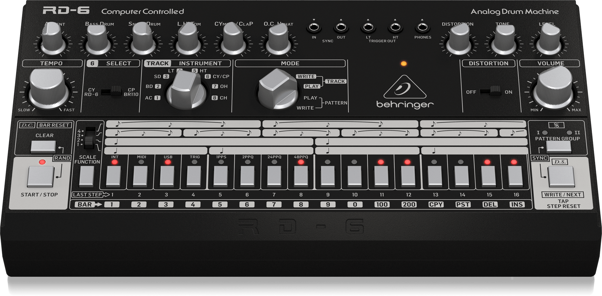 Behringer RD-6-BK Maszyna perkusyjna - czarny