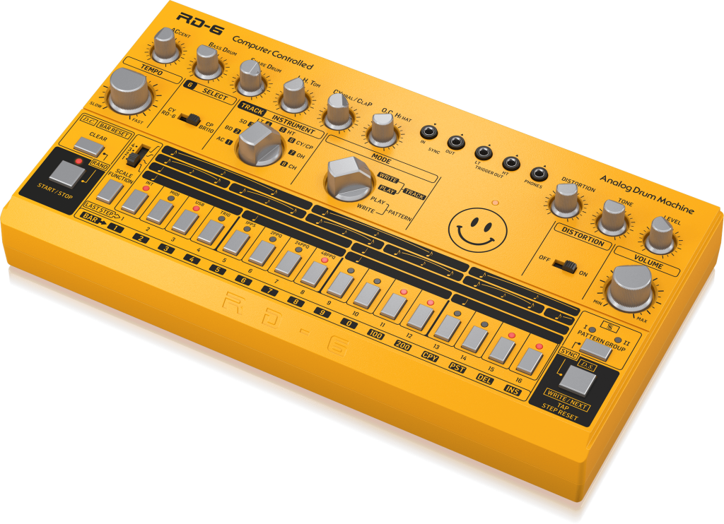 Behringer RD-6-AM Maszyna perkusyjna - bursztynowy