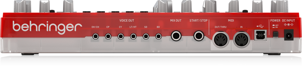 Behringer RD-6-SB Maszyna perkusyjna - czerwony przeźroczysty