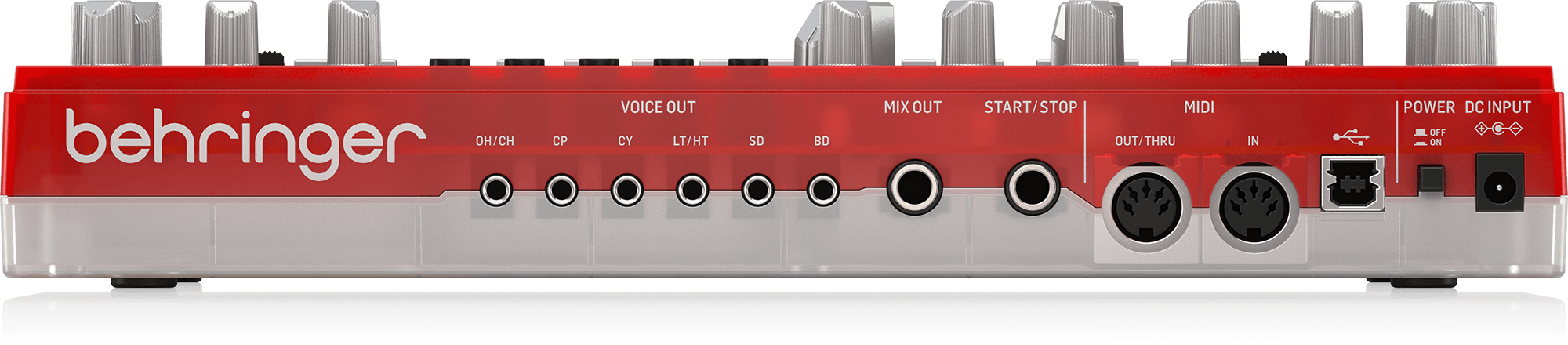 Behringer RD-6-SB Maszyna perkusyjna - czerwony przeźroczysty