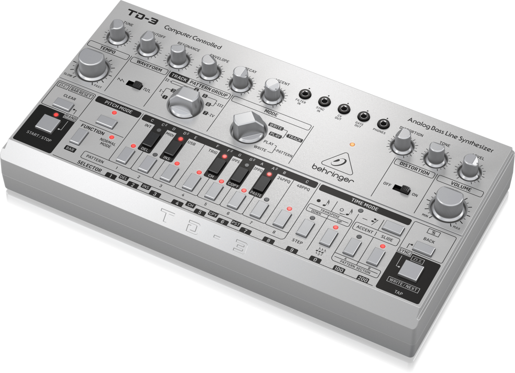 Behringer TD-3-SR Syntezator linii basowej srebrny