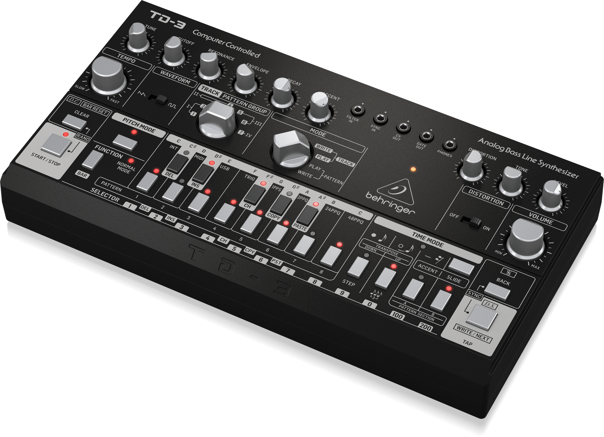 Behringer TD-3-BK Syntezator linii basowej czarny