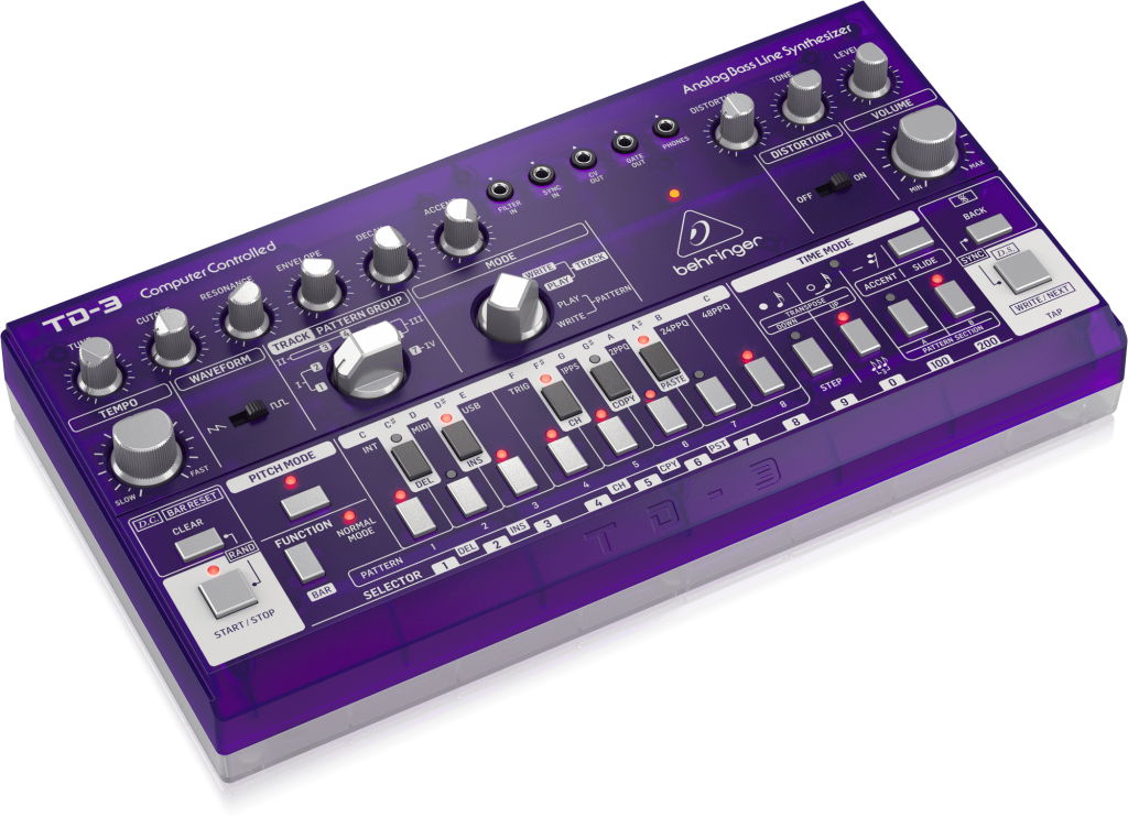Behringer TD-3-GP Syntezator linii basowej fioletowy