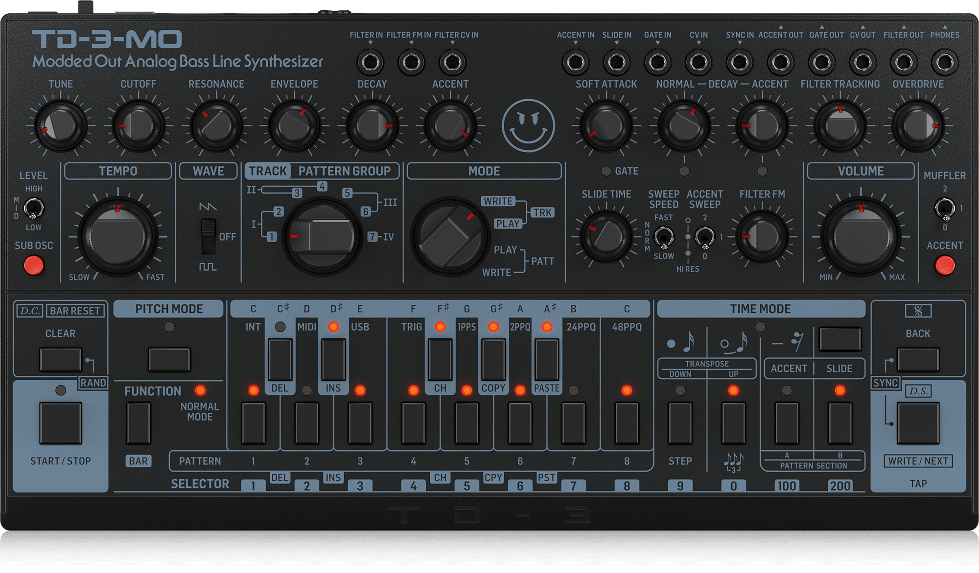 Behringer TD-3-MO-BK Syntezator analogowy linii basowych