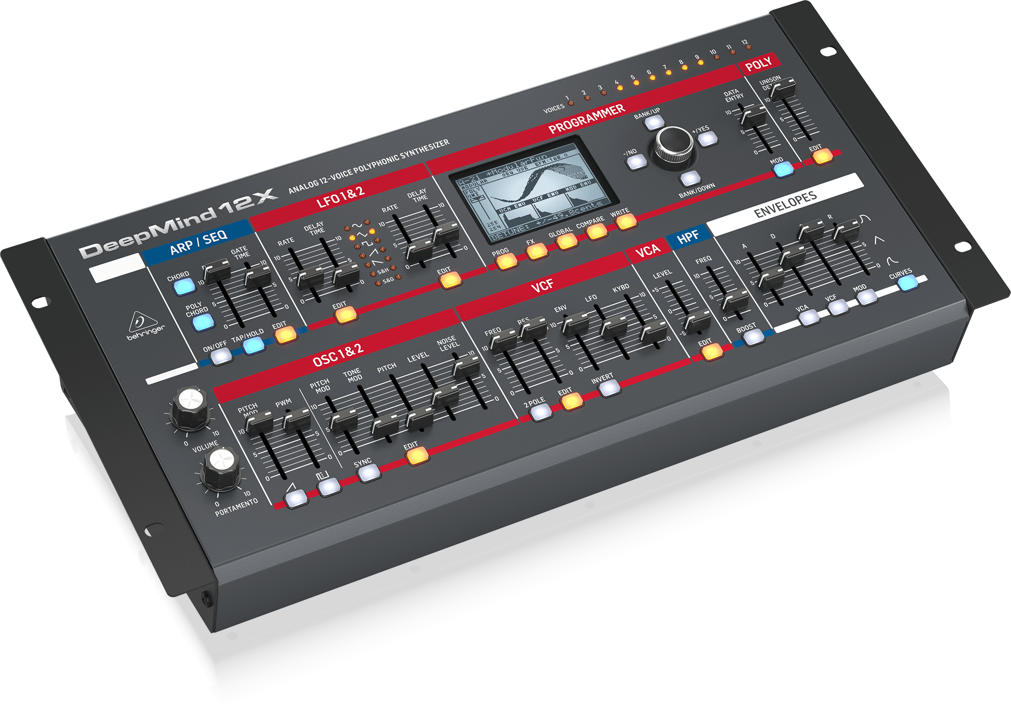 Behringer DEEPMIND 12XD Syntezator analogowy typu desktop