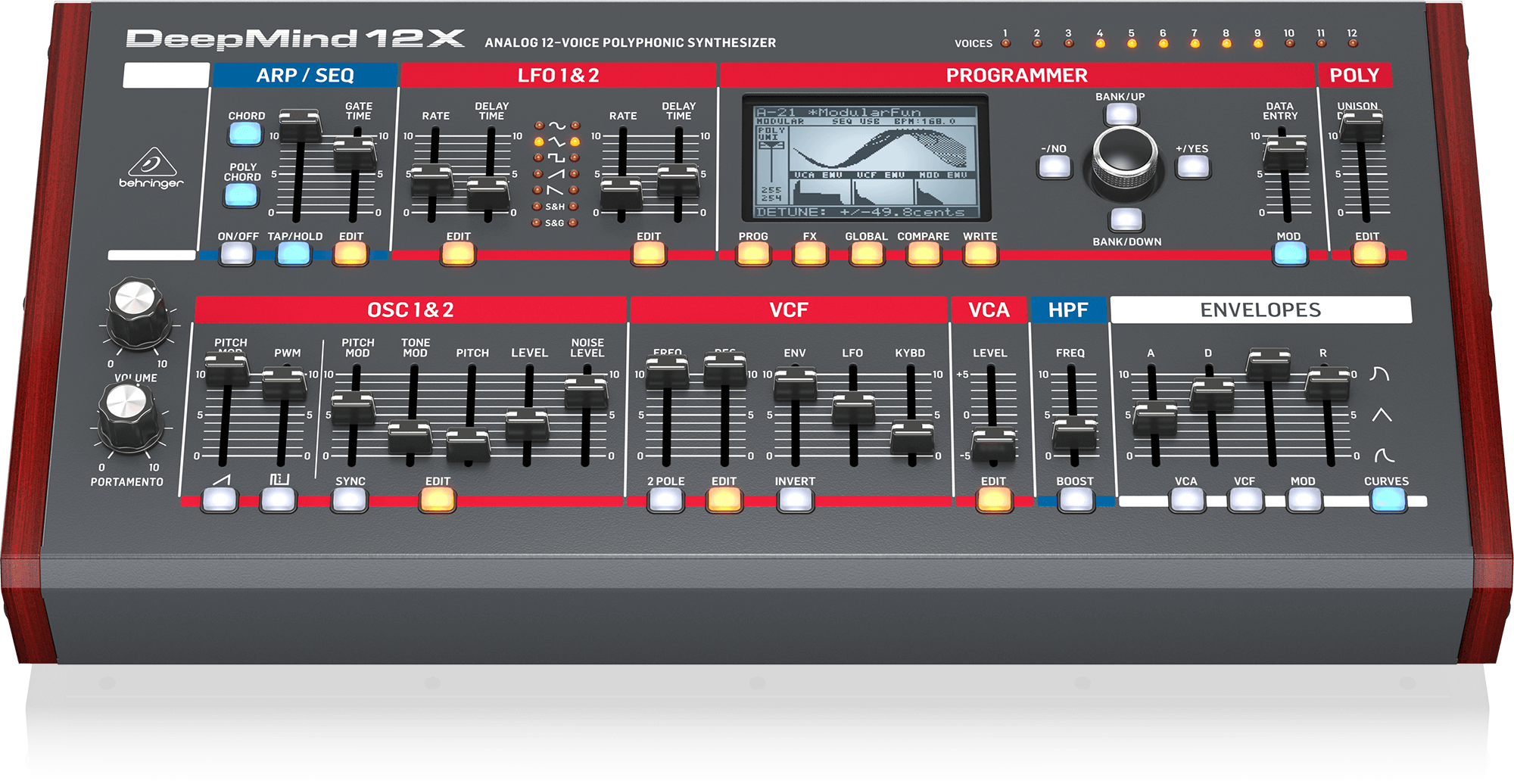 Behringer DEEPMIND 12XD Syntezator analogowy typu desktop