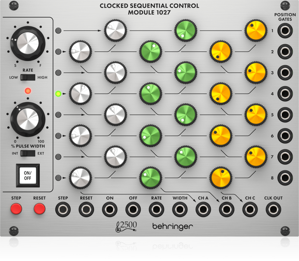 Behringer 1027 CLOCKED SEQUENTIAL CONTRO Moduł syntezatora modularnego serii 2500