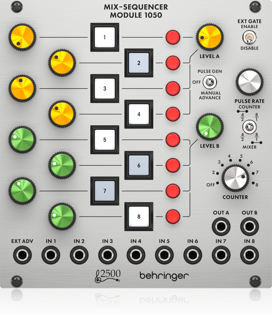 Behringer 1050 MIX-SEQUENCER MODULE Moduł syntezatora modularnego serii 2500