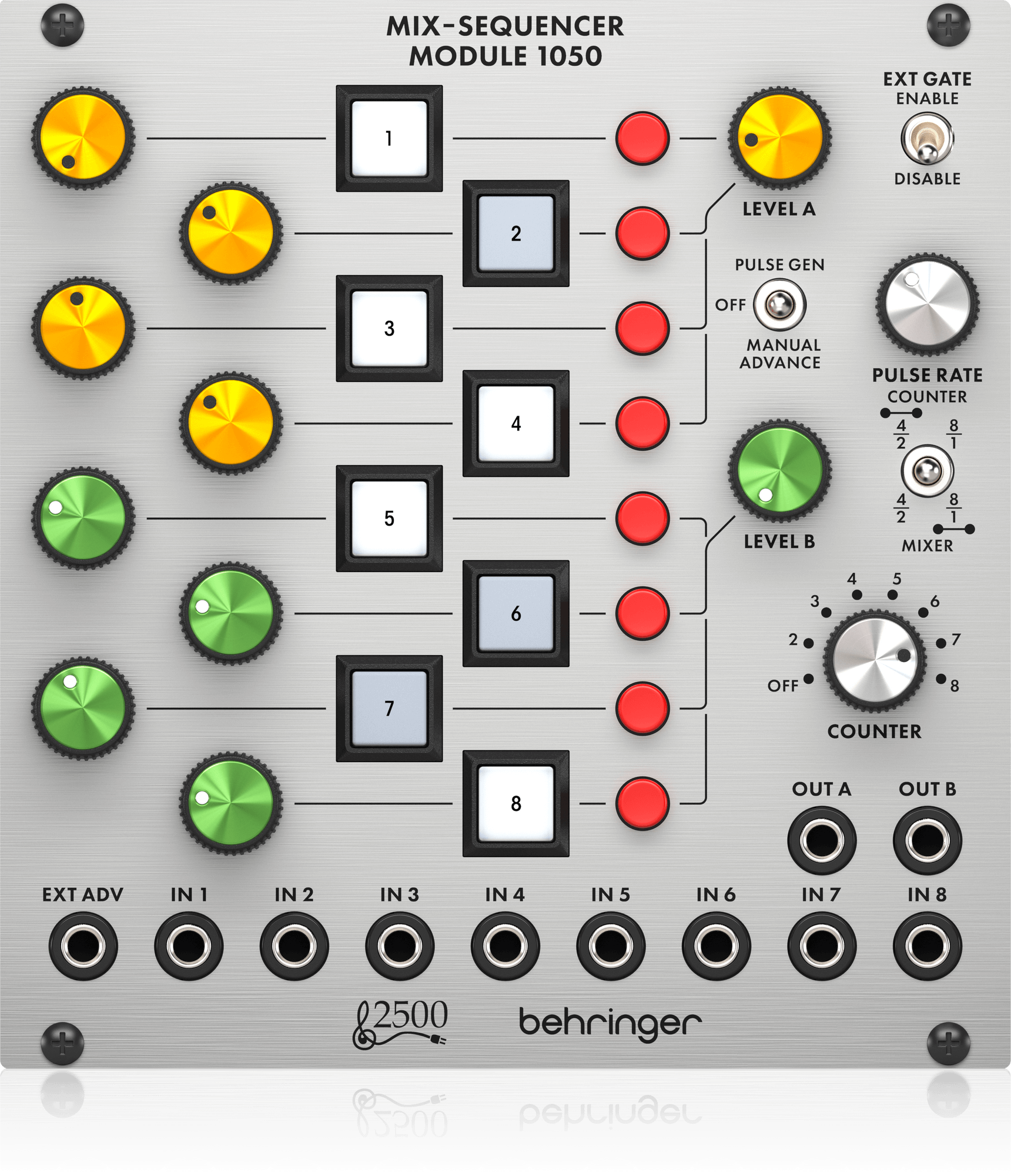 Behringer 1050 MIX-SEQUENCER MODULE Moduł syntezatora modularnego serii 2500