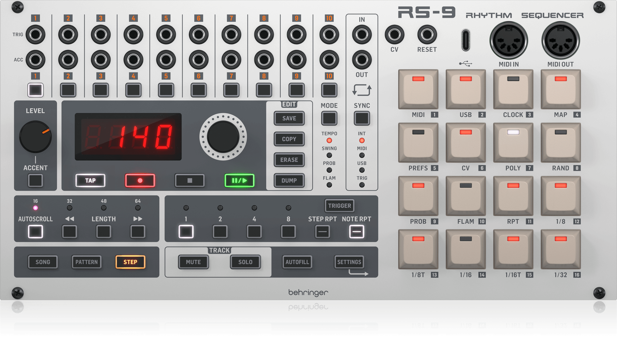 Behringer RS-9 Maszyna perkusyjna w obudowie eurorack