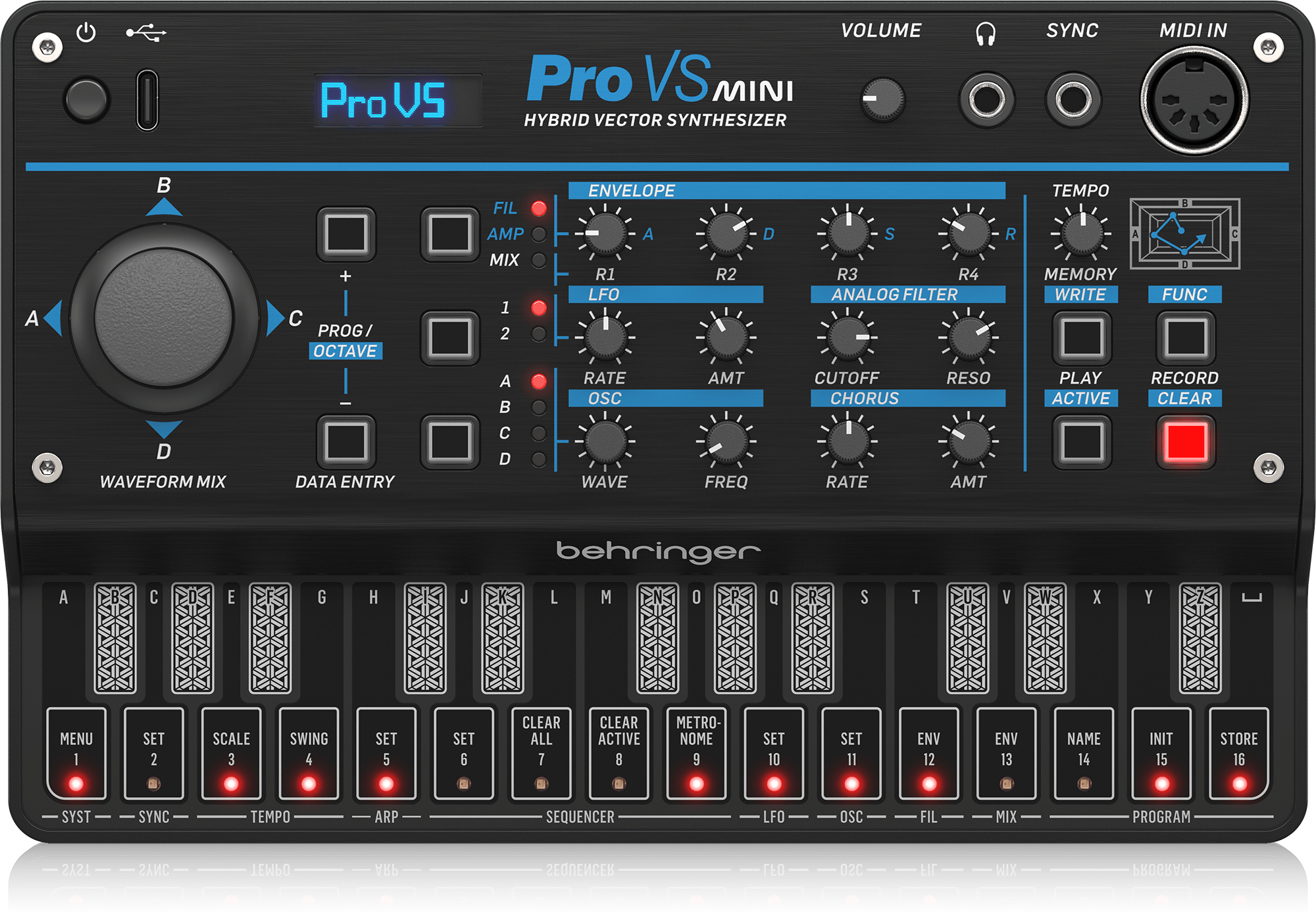 Behringer PRO-VS MINI Syntezator hybrydowy
