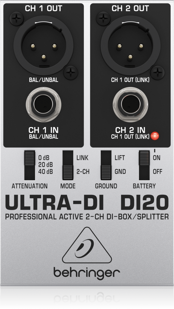 Behringer DI20 DI-box aktywny stereo