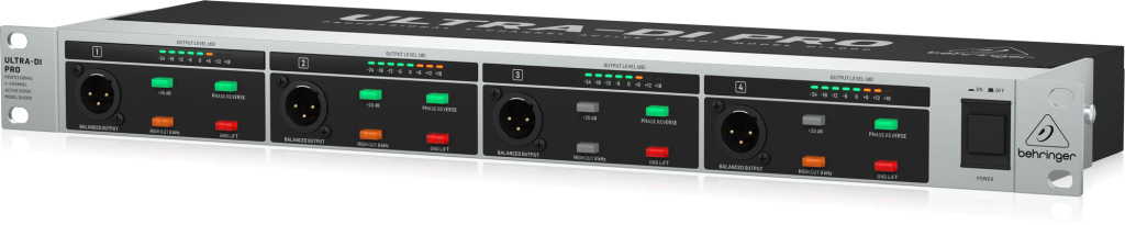 Behringer DI4000 V2 DI-box aktywny 4-kanałowy