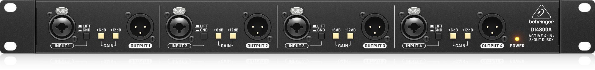 Behringer DI4800A DI-box aktywny 4-kanałowy