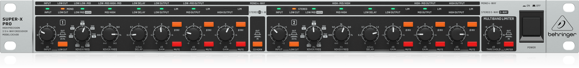 Behringer CX3400 V2 Zwrotnica głośnikowa