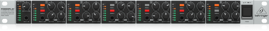 Behringer HA6000 Wzmacniacz słuchawkowy 6-kanałowy