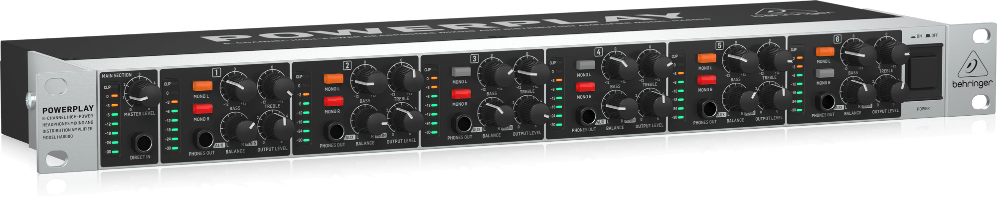 Behringer HA6000 Wzmacniacz słuchawkowy 6-kanałowy