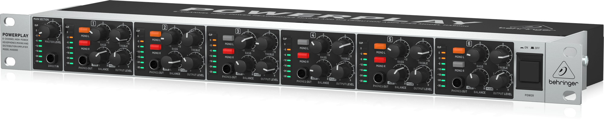 Behringer HA6000 Wzmacniacz słuchawkowy 6-kanałowy