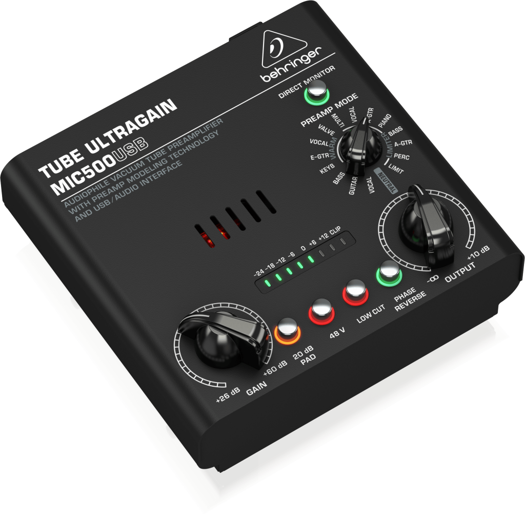 Behringer MIC500USB Przedwzmacniacz mikrofonowy lampowy