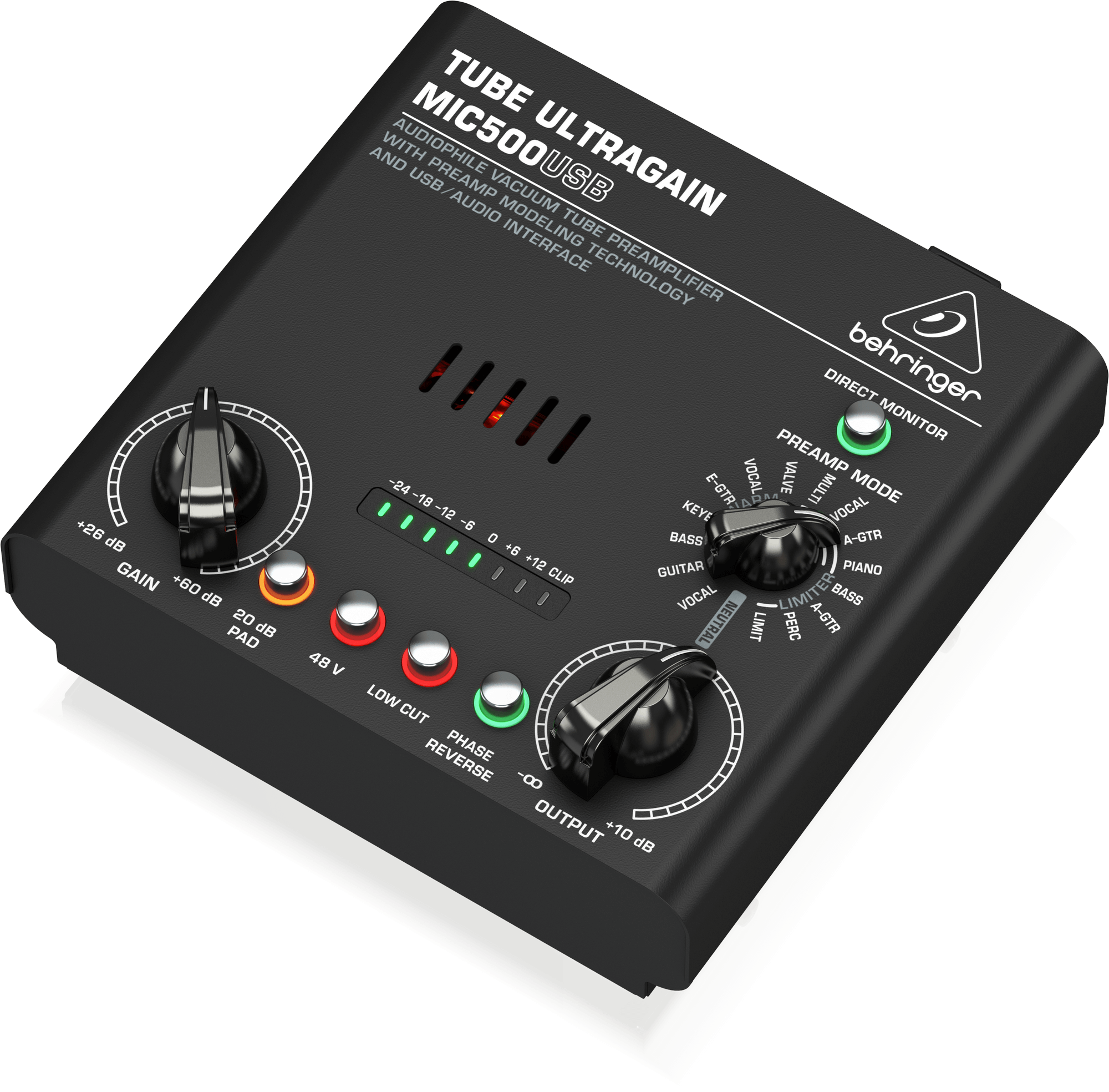 Behringer MIC500USB Przedwzmacniacz mikrofonowy lampowy