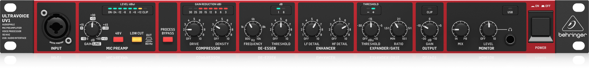 Behringer UV1 Przedwzmacniacz mikrofonowy z interfejsem USB