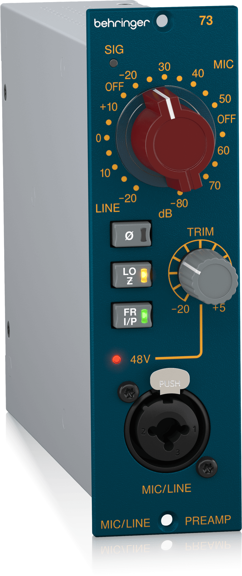 Behringer 73 Moduł przedwzmacniacza mikrofonowego w formacie 500