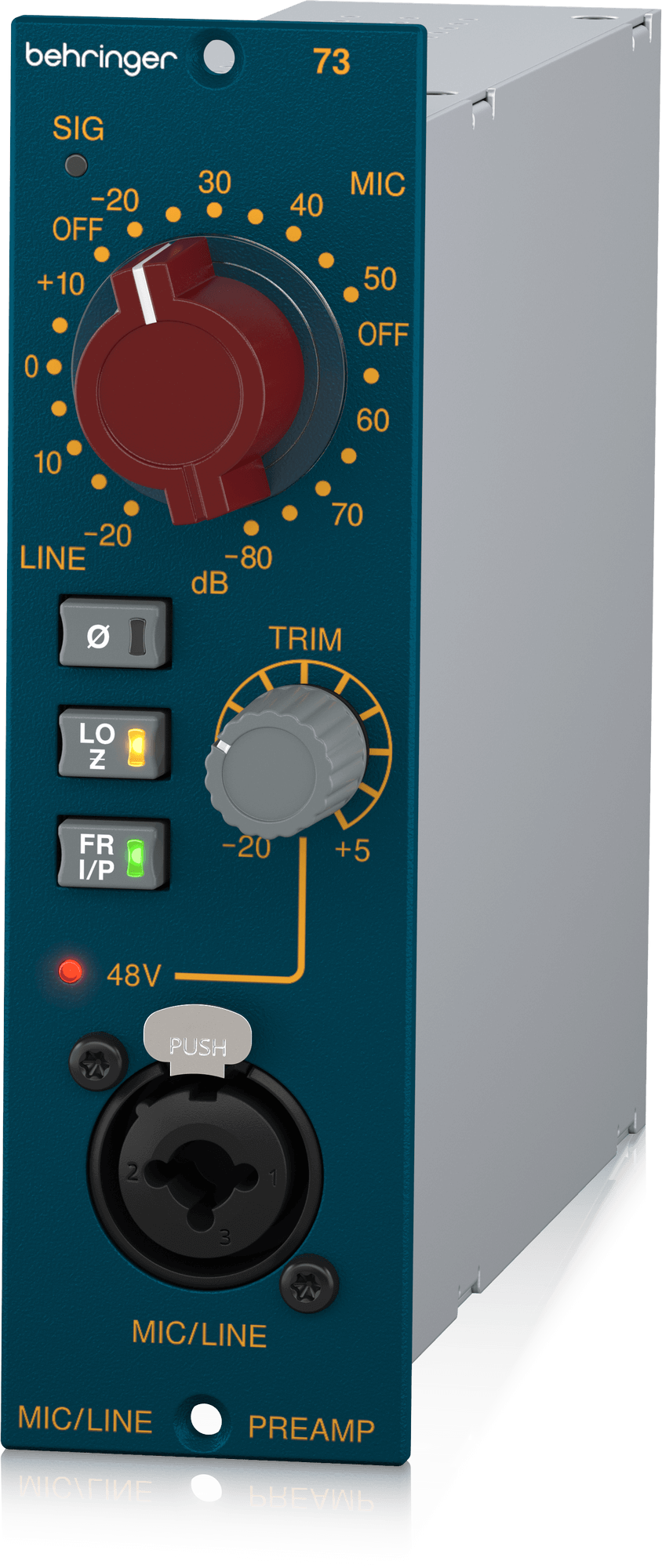 Behringer 73 Moduł przedwzmacniacza mikrofonowego w formacie 500