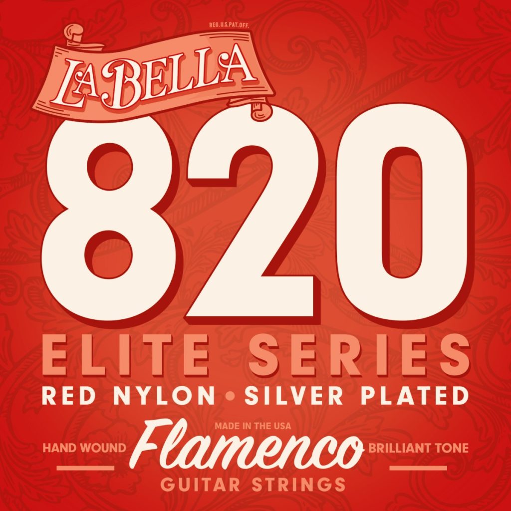 La Bella 820 Elite Flamenco – struny do gitary klasycznej, czerwony nylon