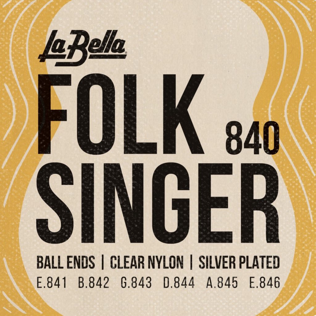 La Bella 840 Folksinger – struny nylonowe z kulkami do gitary
