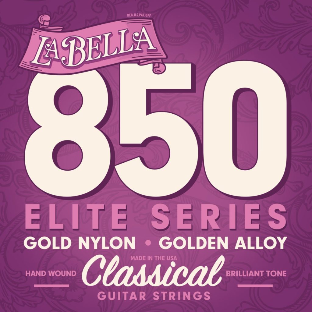 La Bella 850 Elite – struny do gitary klasycznej, złoty nylon