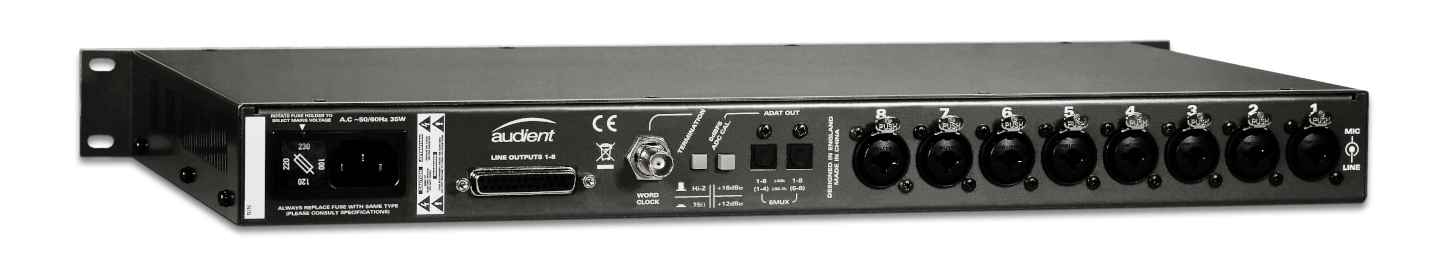 Audient ASP800 Przedwzmacniacz 8 kanałowy z wyjściami ADAT
