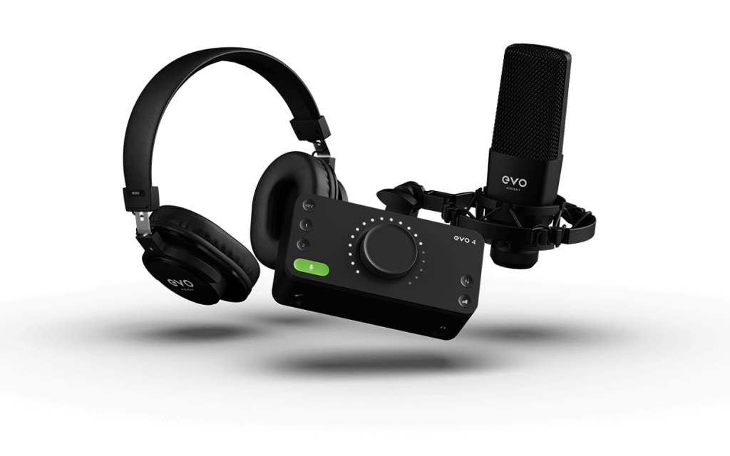 Audient EVO 4 Start Recording Bundle Zestaw do homerecordingu