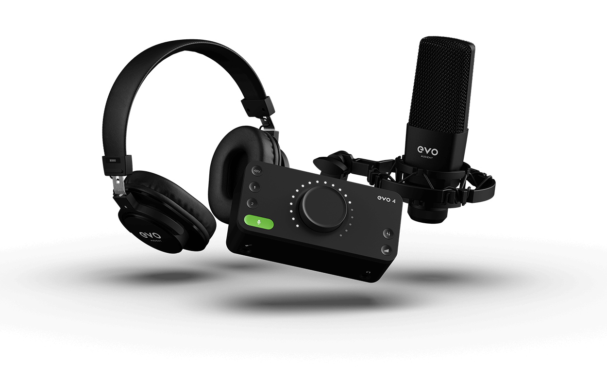 Audient EVO 4 Start Recording Bundle Zestaw do homerecordingu