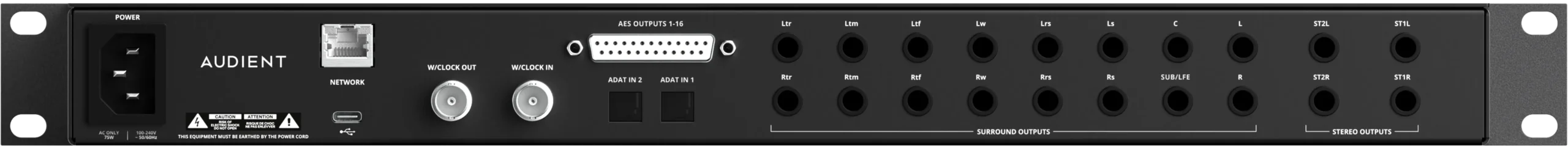 Audient ORIA Interfejs audio z kontrolerem monitorów Dolby Atmos