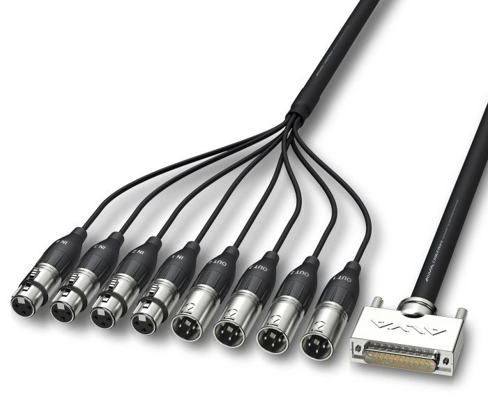 ALVA - Kabel D-Sub25 - 4 x XLRf/4 x XLRm 1m