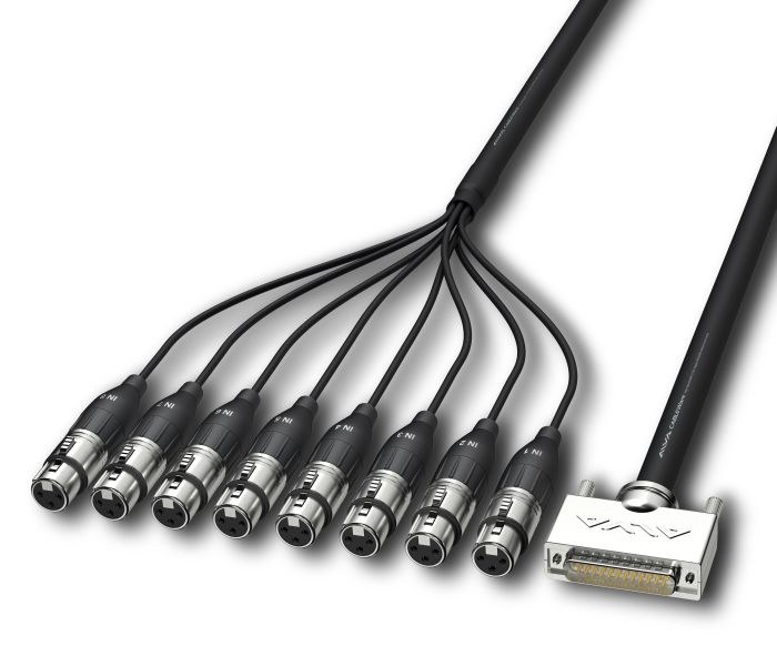 ALVA - Kabel D-Sub25 - 8 x XLRf 3m
