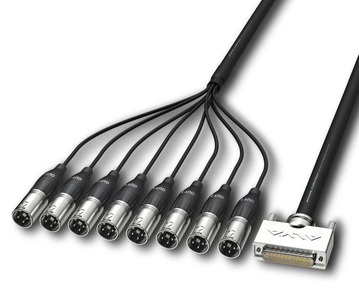 ALVA - Kabel D-Sub25 - 8 x XLRm 3m