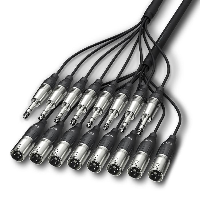 ALVA - Kabel 8 x XLRm - 8 x TRS 2m