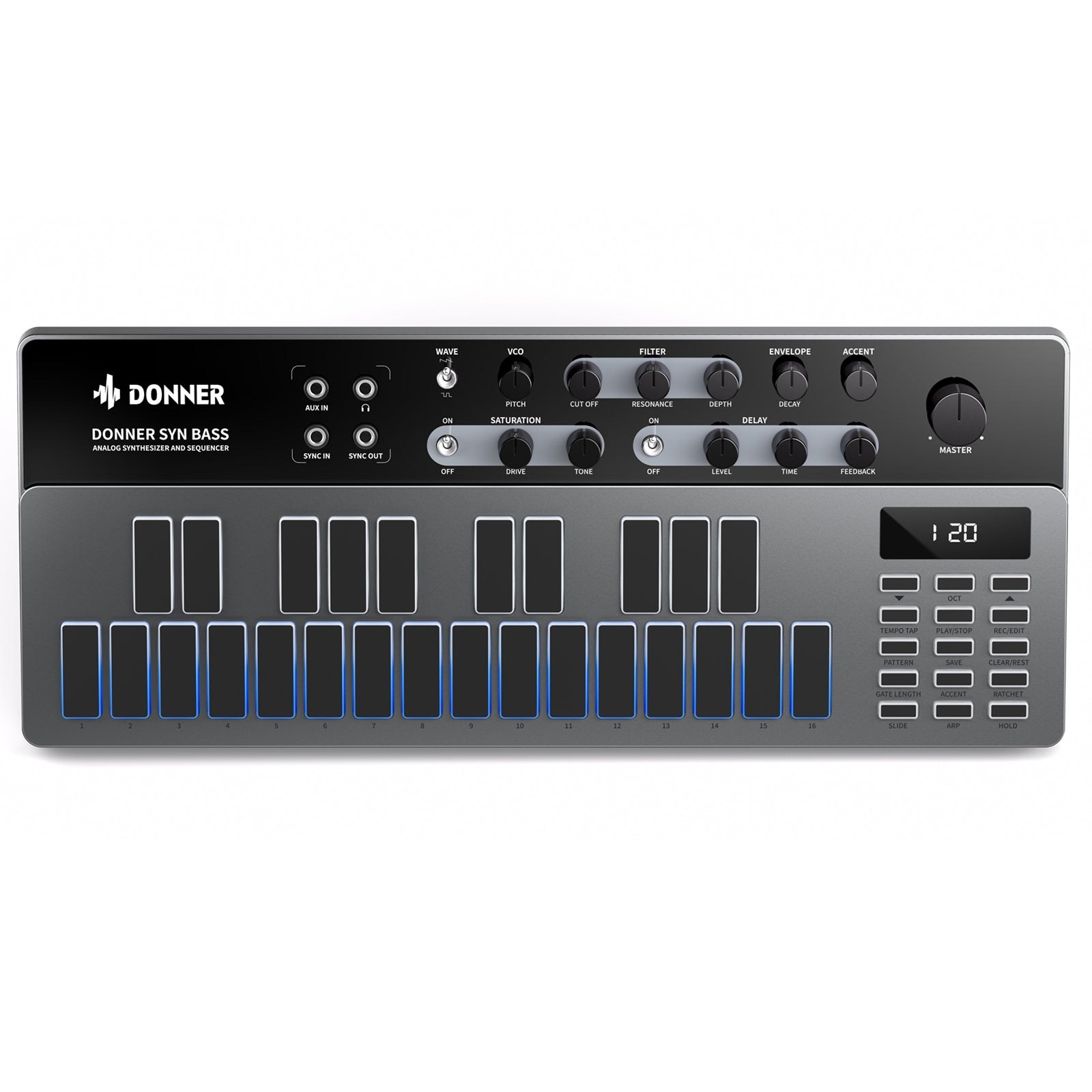 DONNER B1 - Analogowy syntezator basowy