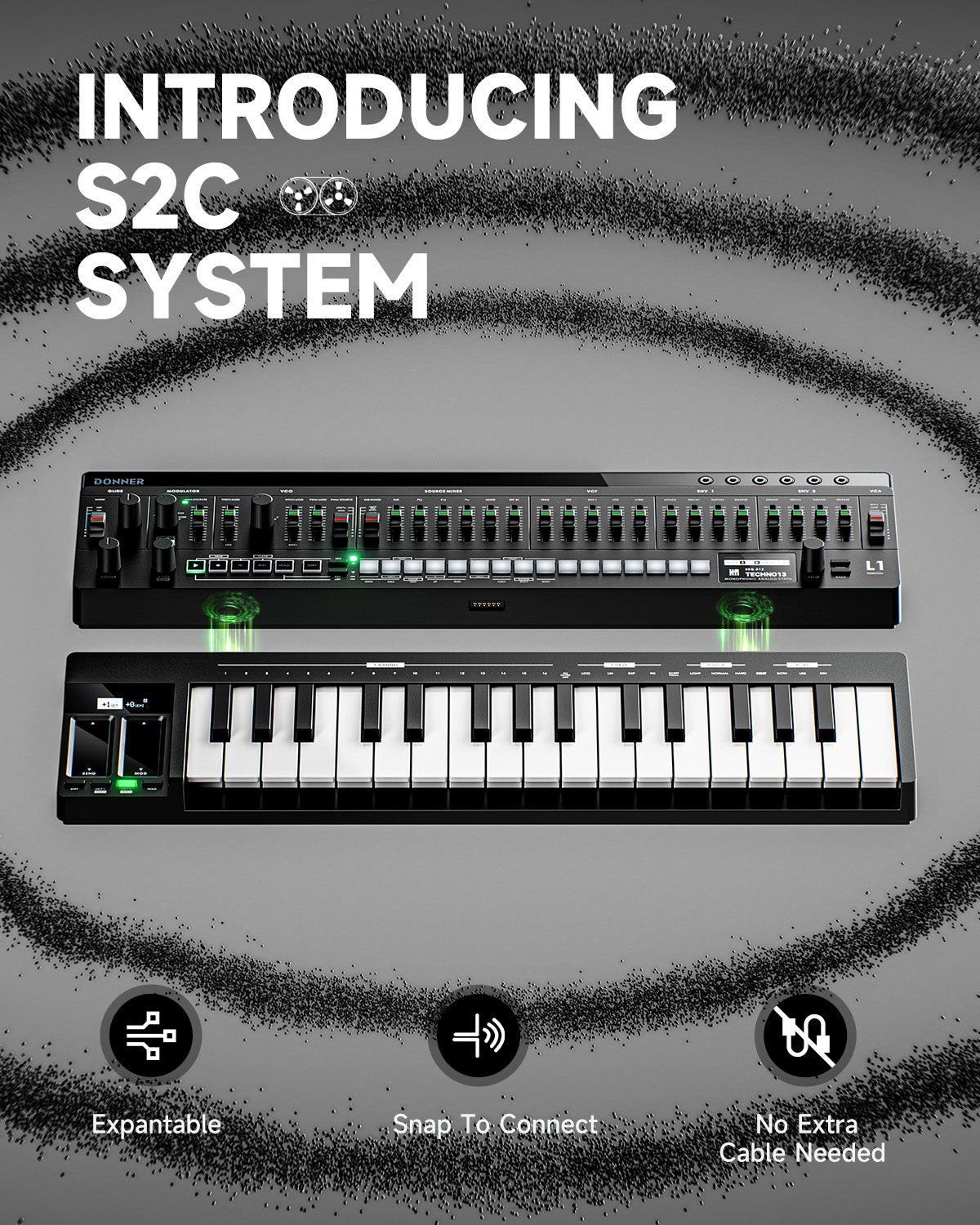 DONNER L1 - Analogowy syntezator monofoniczny