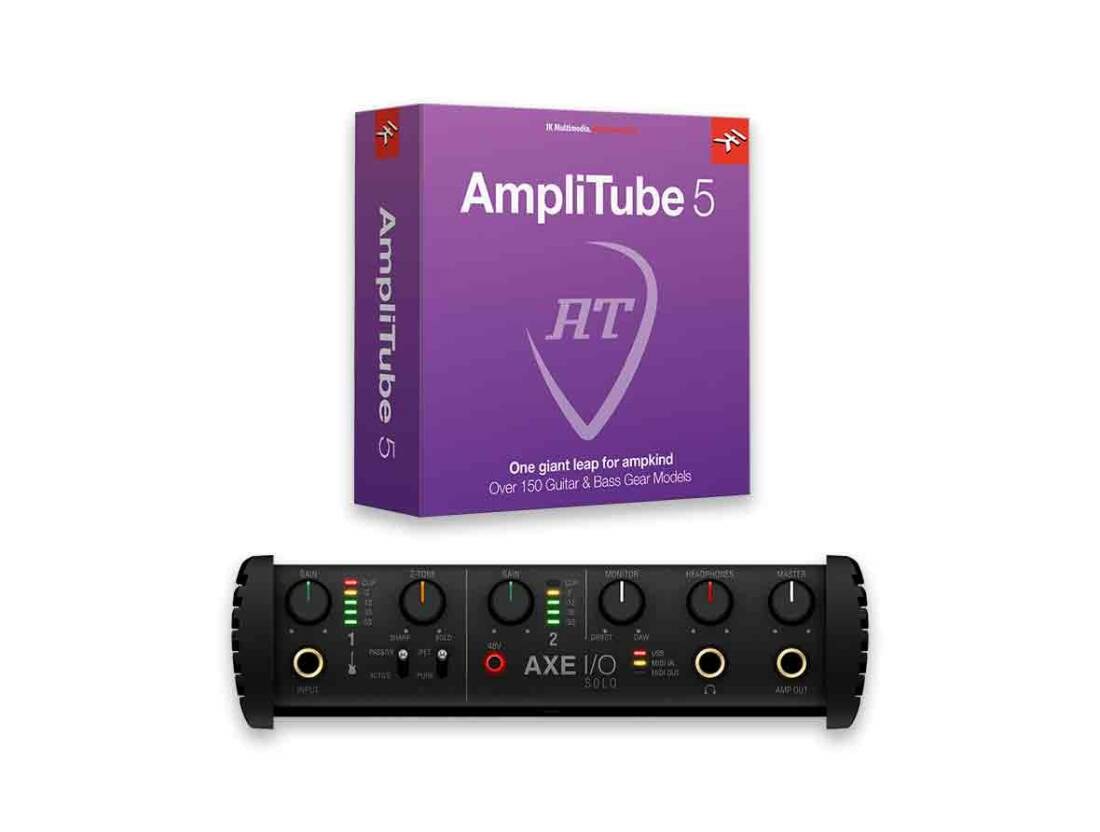 IK AXE I/O Solo + AmpliTube 5 Bundle